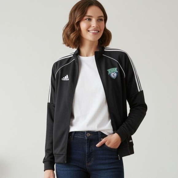 Adidas Jacket Minnesota Lynx WNBA Full Zip Track Athletic Black Womens Sz Large - Picture 1 of 12